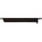 Ekena Millwork Heaton Hidden Support Steel Bracket w/ 12" Support Depth, Antiqued Copper 3"W x 16"D x 2"H BKTM03X16X02HEACO - alternate 5